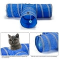 thumbnail image 6 of Spencer Pet Cat Tunnel, 3-Way Tunnels Extensible Collapsible Tube Pet Play Tent Interactive Toy with 1 Play Ball for Rabbits, Kittens and Dogs (Brown), 6 of 9
