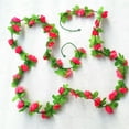 thumbnail image 4 of Travelwant 10Packs Flower Garland Fake Rose Vine Artificial Flowers Hanging Rose Ivy Hanging Baskets Wedding Arch Garden Background Decor, 4 of 7