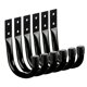 thumbnail image 5 of 6 ganchos de garaje de hierro resistente que ahorran espacio, prácticos y resistentes ganchos de pared para colgar cables, cestas, bicicletas y patio. Negro, 5 of 8
