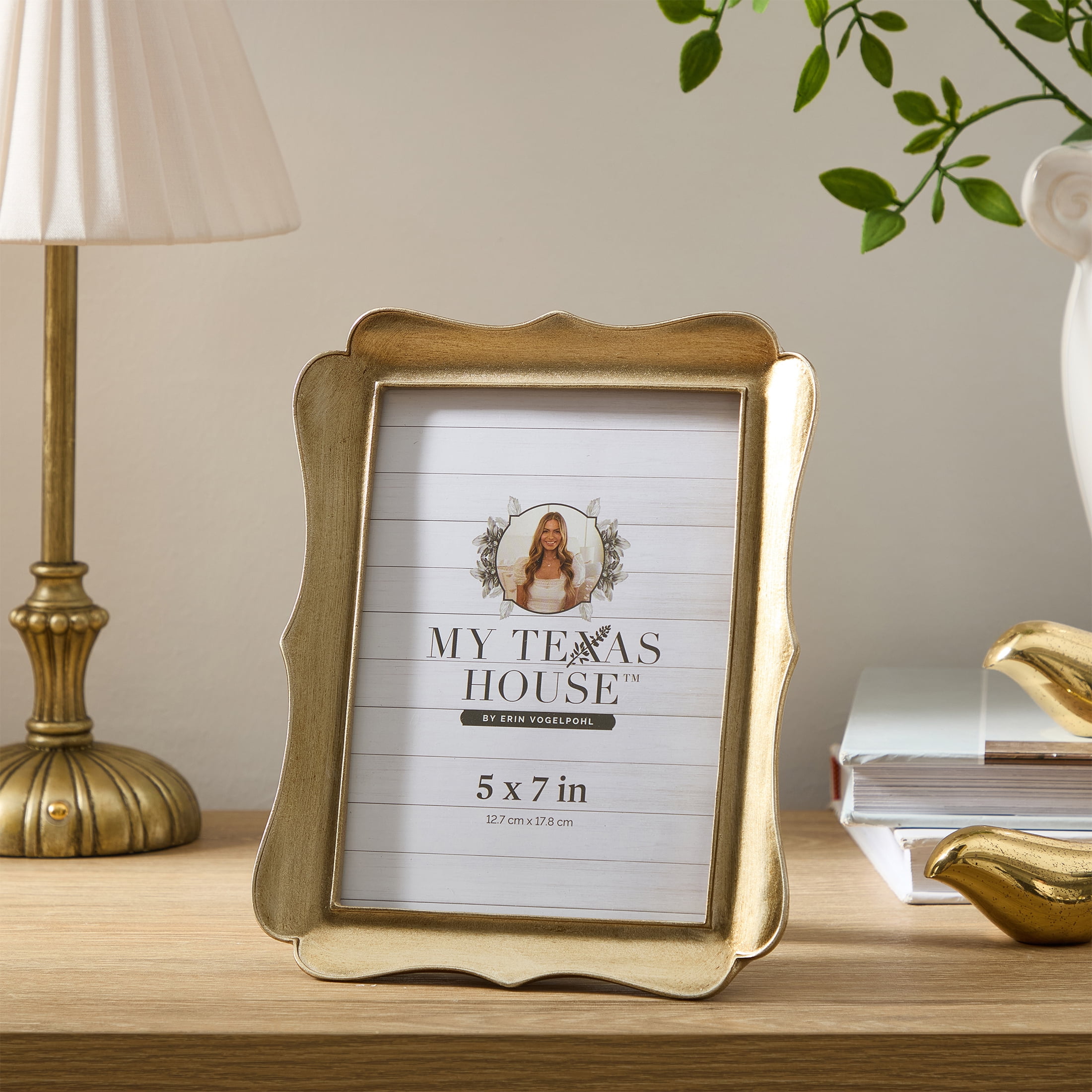 My Texas House 5" x 7" Brass Tabletop Picture Frame