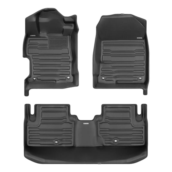 TuxMat - For Acura ILX 2019-2022 Models - Custom Car Mats - Maximum Coverage, All Weather, Laser Measured - This Full Set Includes 1st and 2nd Rows