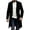 Black, variant on Men's Comfy Solid Long Sleeve Jacket - Button Cardigan Side Pockets, Trendy Casual Outerwear Ideal for Errands, Commute & Office Relaxed Style Brown XL