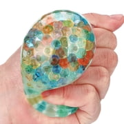 Stress Ball for Hand, Stress Ball Squeeze, Translucent Gel, Orbeez Squeeze, Sensory Squeeze, Workplace Calming, Multi-Hued, 1 Pc