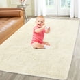 thumbnail image 2 of Haperlare Fuzzy Shaggy Rug 4' x 6' Fluffy Indoor Area Rug Luxury Shag Carpets Home Decor Rugs for Bedrooms Living Room Kids Room, Beige, 2 of 5