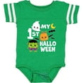 thumbnail image 3 of Inktastic My 1st Halloween with Ghost Monster and Pumpkin Boys or Girls Baby Bodysuit, 3 of 5