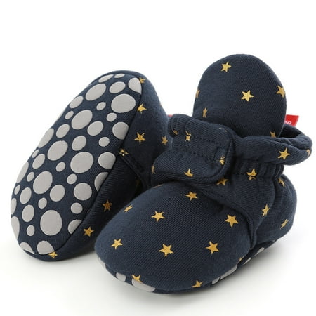 

YOHOME Baby Girl Boys Shoes Stars Hook&Loop Solid Fashion First Walkers