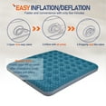 thumbnail image 5 of Honeydrill King Size Camping Air Mattress Patterned Airbed with Flocked Surface, 5 of 7