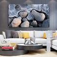 thumbnail image 5 of Large Framed Icy Stones Wall Art Novel Stones Under Ice Wall Decor Winter River Painting For Livingroom Bedroom Decoration Framed Painting Ready to Hang, 5 of 7