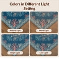 thumbnail image 7 of Design&I 5'x7' Washable Area Rug Snag-Free, Skid-Resistant Turtle Nautical Boho Coral Motif Minimalist Lobster Ocean Themed Refined for Dining Room, Under Table, Home Office, 7 of 7