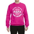 thumbnail image 2 of Wild Bobby, Papa Man Myth Legend Funny Dad Uncle Papa Granpa Dad Gift, Father's Day, Unisex Crewneck Graphic Sweatshirt, Fuschia, XX-Large, 2 of 4