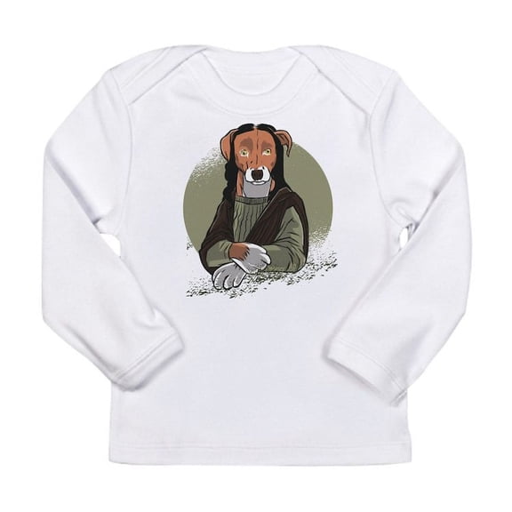 CafePress - Mona Lisa Dog Long Sleeve T Shirt - Long Sleeve Infant T-Shirt