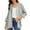 Gray, variant on XUNKUSGA Lightweight Cardigans for Women Cotton Linen Solid Color Long Sleeved Button-Down Tops for Women Trendy Casual Loose Fit Mid-Length Cardigan