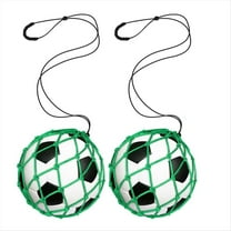 2PCS Football Kick Trainer Soccer Ball Net , for Size 3, 4, 5, Solo Practice Training Aid Green