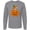AC-Heather Grey, variant on Inktastic Halloween Chihuahua Pumpkin Long Sleeve T-Shirt