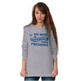 thumbnail image 4 of US Air Force My Son Defending Freedom Unisex Plus Size Long Sleeve Shirt Brisco Brands 2X, 4 of 5