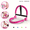 Pink, variant on 10 IN 1Ab Machine, Sit Up Exercise Equipment with 3 Adjustable Resistance Levels, Automatic Rebound Ab Crunch Machine for Core Workout, Ab Workout Equipment for Stomach-4 colors Avaibale