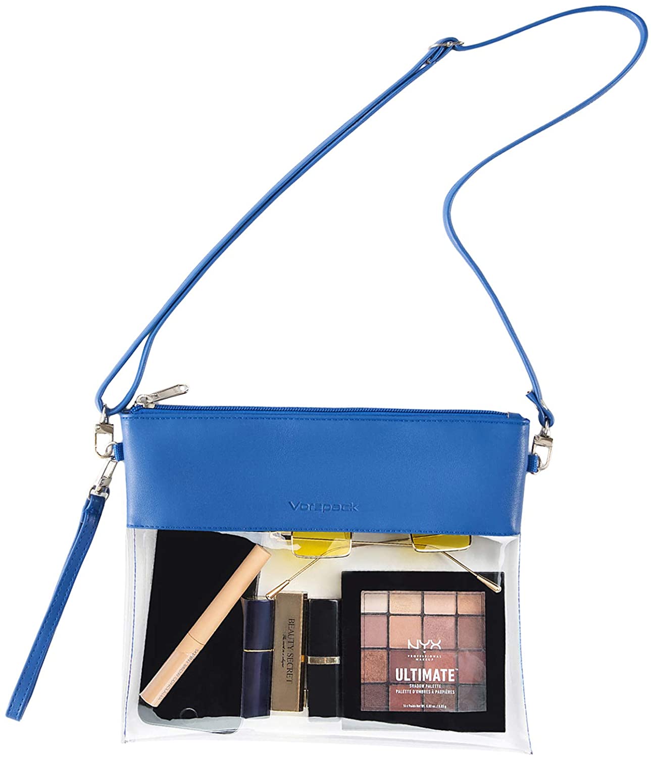 Stadium Approved Clear Purse For Women – PVC Transparent Crossbody Bag For Concerts, Sports, Events