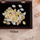 thumbnail image 5 of 100x abalorios de hojas , hojas de , decoración de ropa, artículos para la cabeza, colgantes, para hacer joyas DIY, pendientes,, 5 of 9