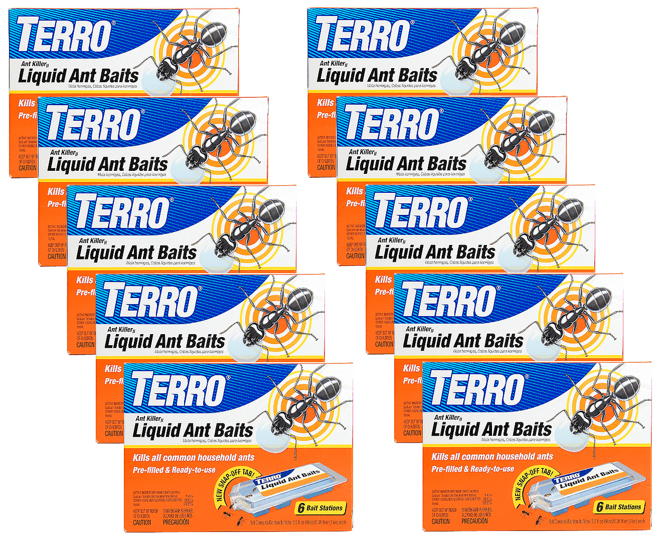  TERRO T300-3SR Liquid Ant Baits – 3 Pack, 18 Bait Stations :  Patio, Lawn & Garden