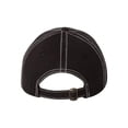 thumbnail image 3 of Valucap - Adult Bio-Washed Classic Dad Hat - VC300A - Black/ Stone Stitch, 3 of 3