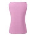 thumbnail image 4 of DuoJiaJ Womens Casual Fashion V Neck Knotted Detail Sleeveless Blouses Shirts Women’s Casual Ribbed Knit Tank Tops, 4 of 4