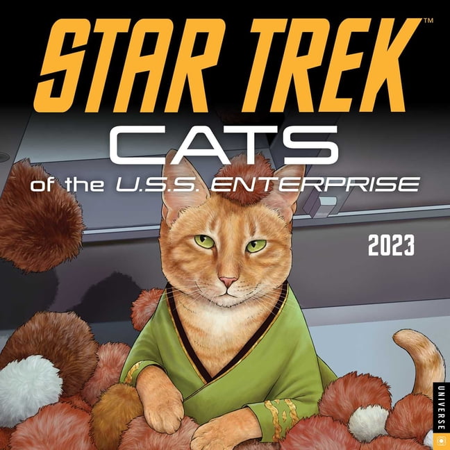 Star Trek Cats of the U.S.S. Enterprise 2023 Wall Calendar (Calendar
