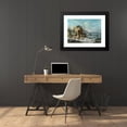 thumbnail image 4 of Dirck Maas 24x18 Black Modern Framed Museum Art Print Titled - A Winter Landscape with an Elegant Company on Sleighs Drawn by Horses, 4 of 5