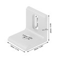 thumbnail image 3 of Lot de 10 équerres d'angle à angle droit 90° en aluminium, fixations industrielles fixes en forme de L (2020), 3 of 4