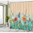 thumbnail image 5 of Ambesonne Spring Shower Curtain, Flourishing Nature Bugs, 69"Wx70"L, Multicolor, 5 of 5