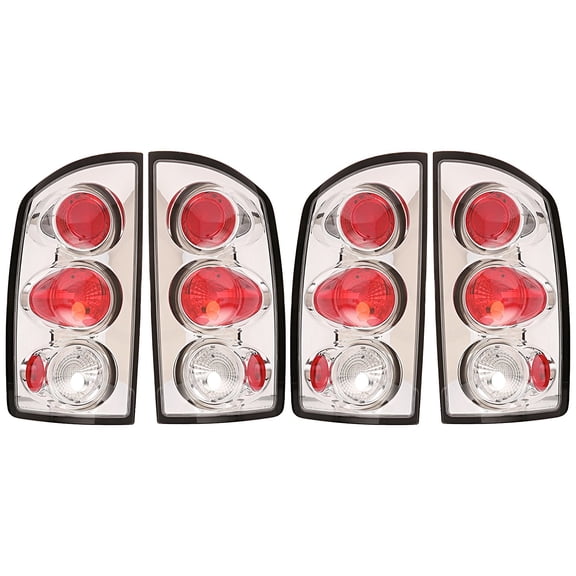 Spec-D Tuning LT-RAM02-TM Dodge Ram 1500/2500/3500 Chrome Housing Altezza Tail Lights