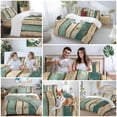 thumbnail image 6 of Farmhouse Teal Brown Duvet Cover Set, Vintage Retro Ombre Wooden Soft Duvet Cover Queen Size Bedding Set 4 Pieces, 1 Quiltcover and 2 Pillowcases with Zipper, 1 Bed Sheet for All Seasons, 6 of 9