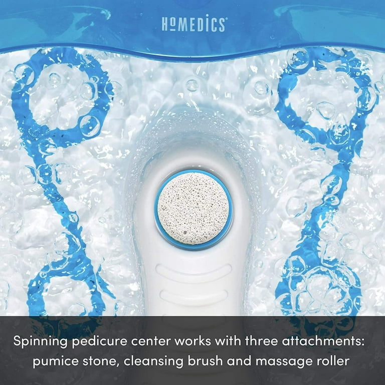 Free Shipping! Homedics Heated Pedicure Foot Spa with Bubble Jets, Spinning Center, Removable Attachments - Walmart.com Free Shipping! Homedics Heated Pedicure Foot Spa with Bubble Jets, Spinning Center, Removable Attachments - Walmart.com
