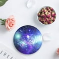 thumbnail image 4 of FMSHPON Galaxy Design Starry Sky Set of 4 Round Coaster for Drinks, Absorbent Ceramic Stone Coasters Cup Mat with Cork Base for Home Kitchen Room Coffee Table Bar Decor, 4 of 6
