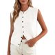 thumbnail image 5 of Cardigans de Verano para Mujeres Ligero Casual Pecho de Punto sin Mangas Chaleco Corto, 5 of 5