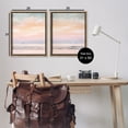 thumbnail image 4 of Stupell Industries Peachy Coastal Sunrise Nautical & Beach Painting Brown Floater Framed Canvas Art Print Wall Art, 31 x 25, Set of 2, 4 of 10
