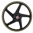 thumbnail image 2 of RIN TRASERO 1.6X18 PARA FT150TS ASPAS NEGRO CON FILO AMARILLO, 2 of 6