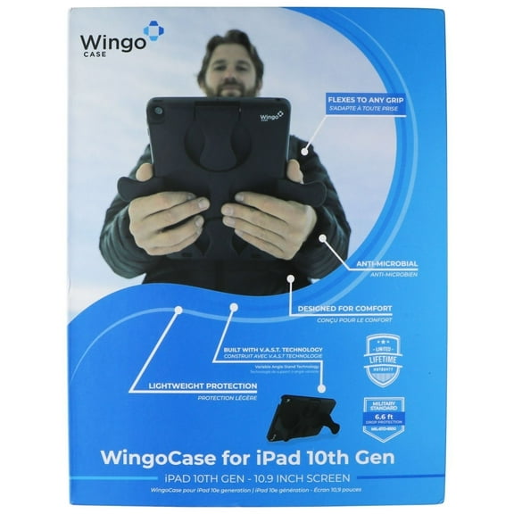 Wingo Series WingoCase for  iPad 10.9-in (10th Gen) - Black