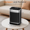 thumbnail image 5 of OSTBA Portable Space Heater for Indoor Use, 1500W Ceramic Electric Heater with ECO Thermostat, 70° Oscillation, Remote & 24H Timer, Safe Quiet Room Heater for Bedroom, Office, Desk, ETL Listed, 5 of 7