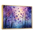 thumbnail image 2 of Designart "Enchanted Surrealism" Violets Floater Framed Wall Art Prints, 2 of 5