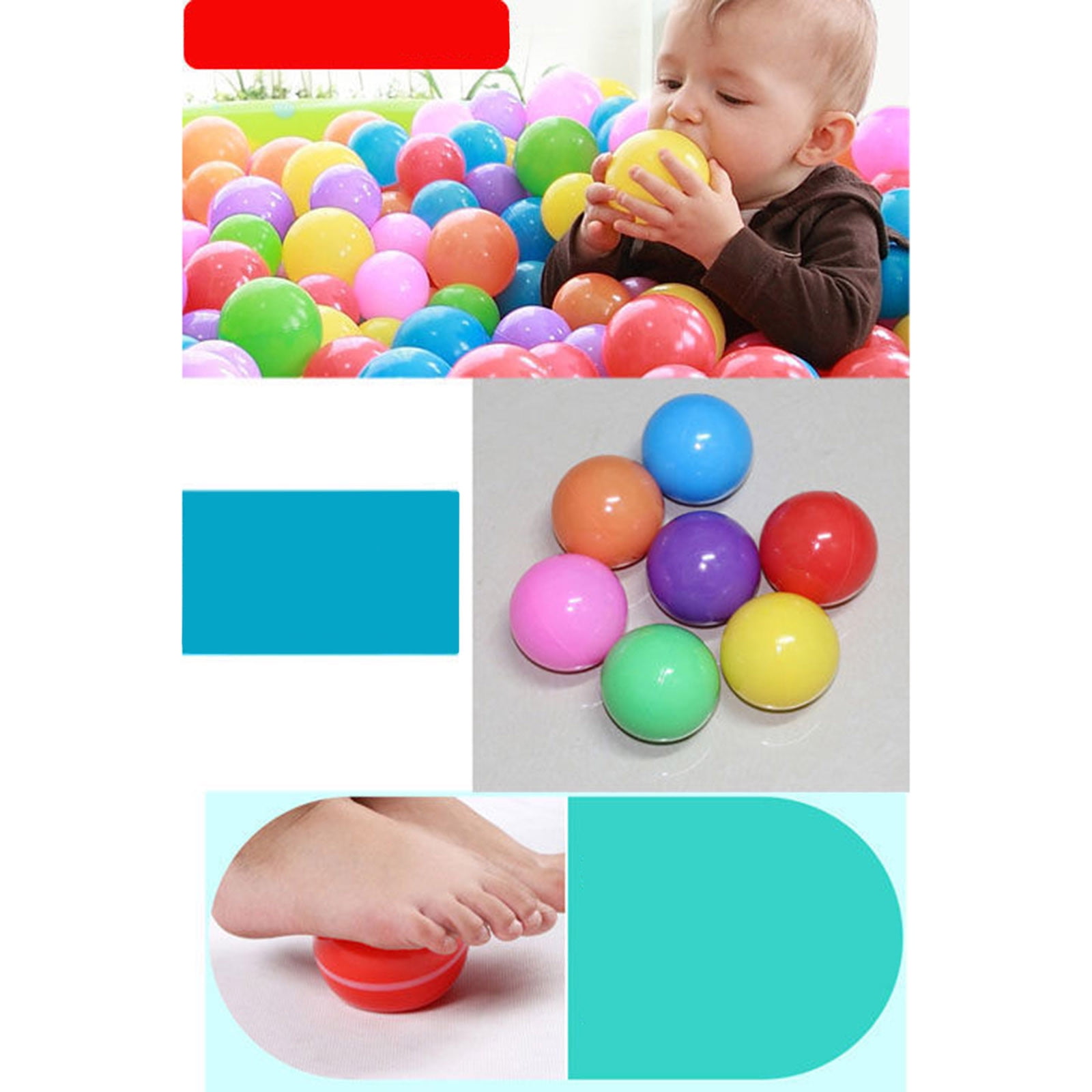 Children's Joy Ocean Ball 20/50/100 Pcs Baby Kid Toys Gifts Swim Pit Toy Colorful Ball Soft Ocean Balls