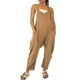 thumbnail image 1 of Mono largo informal liso para mujer, pantalones con pechera, mono holgado con bolsillos, talla grande, 1 of 2
