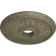 thumbnail image 3 of Ekena Millwork 20 1/8"OD x 3 7/8"ID x 1 7/8"P Berkshire Ceiling Medallion (Fits Canopies up to 6 3/8"), Hand-Painted Witch Hazel Crackle, 3 of 7