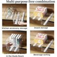 thumbnail image 4 of 4 PCS Cabinets Adhesive Sliders,White Drawer Slides Plastic Self Adhesive 10.4 Inch Length Silent Pull Out Rail for Baskets,Drawer,Boxes,File Cabinet,Trash Can, 4 of 5