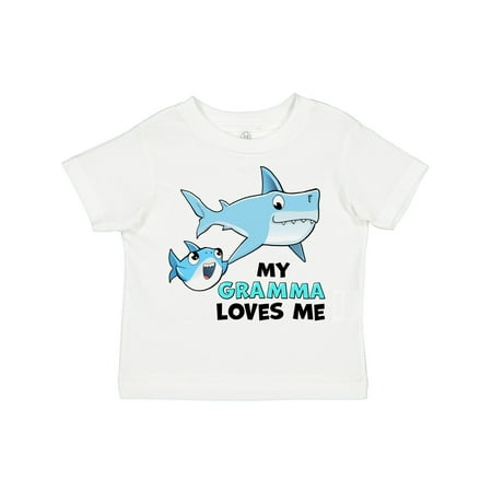 

Inktastic My Gramma Loves Me with Cute Sharks Gift Toddler Boy or Toddler Girl T-Shirt
