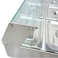 thumbnail image 4 of Electric Buffet Steam Heater Food Warmer Commercial Canteen 10 Pots Plus Deep, 4 of 9