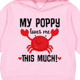 thumbnail image 3 of Inktastic My Poppy Loves Me Grandchild Toddler Hoodie, 3 of 4