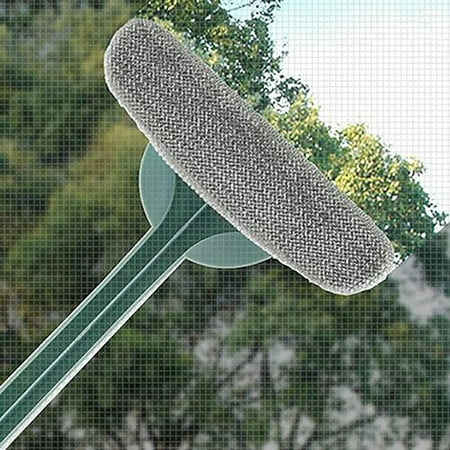 

2 in 1 Window Cleaner Brush Mesh Screen Cleaner Glass Cleaning Brush Window Floor Washing Brush Removable and Extendable Handle