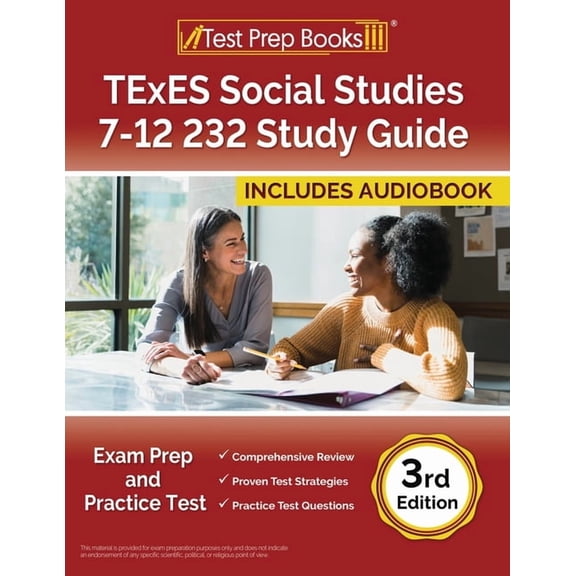 TExES Social Studies 7-12 232 Study Guide: Exam Prep and Practice Test [3rd Edition], (Paperback)