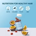 thumbnail image 5 of Baby Blues Postpartum Hair Loss Vitamins for Women - Hair Growth Gummies with Biotin 6000mcg, Collagen, Zinc & Folate, Hair Skin and Nails Supplement, Passion Fruit Flavor, 60 Count, 5 of 7