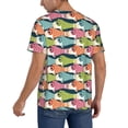 thumbnail image 2 of Picia Lantern Koi Fish Pattern Mens Polo Shirts Quick Dry Short Sleeve Golf T Shirt Performance Moisture Wicking Casual Workout Baseball T-shirt-3X-Large, 2 of 7
